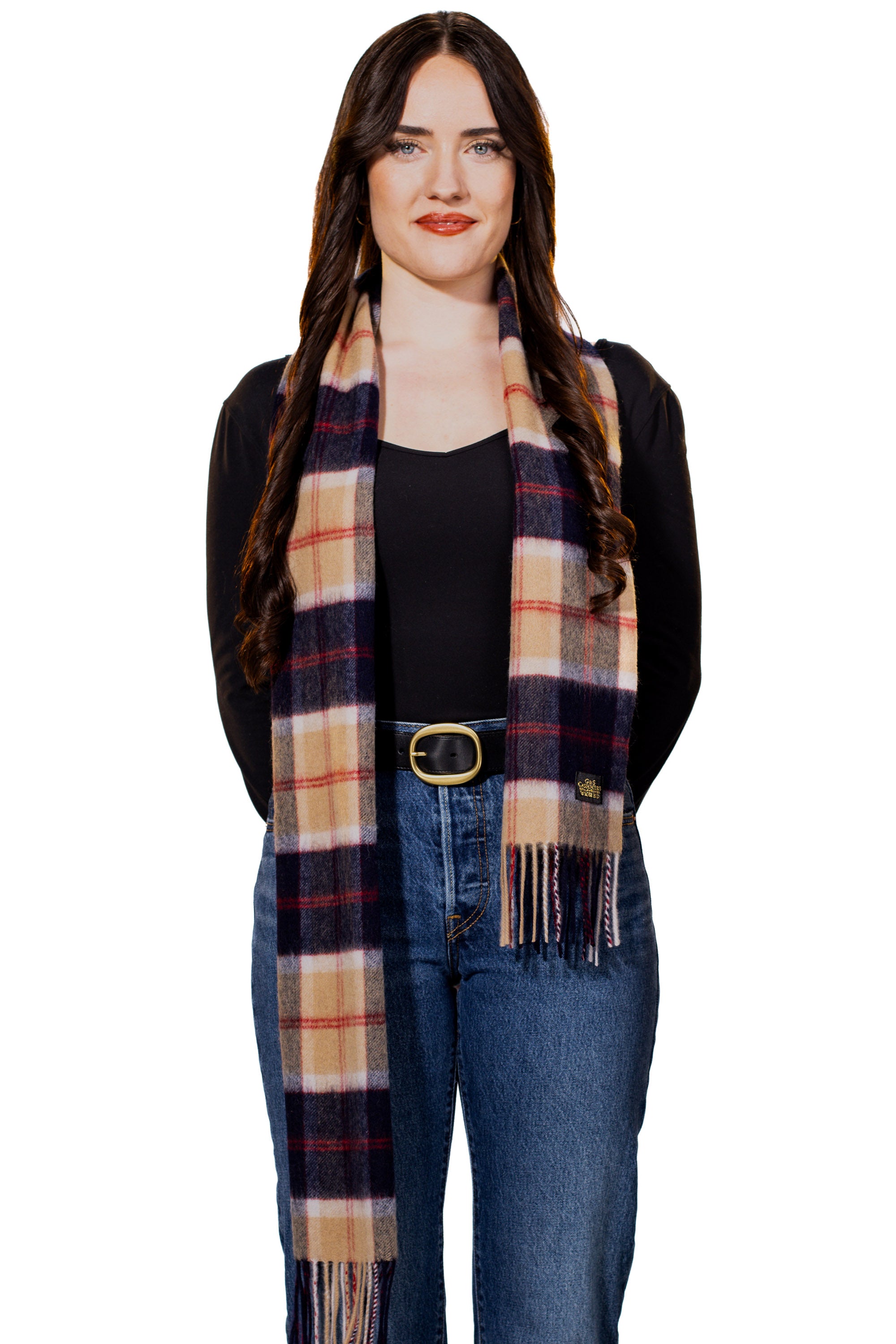 LAMBSWOOL SCARF - Camel Eclipse