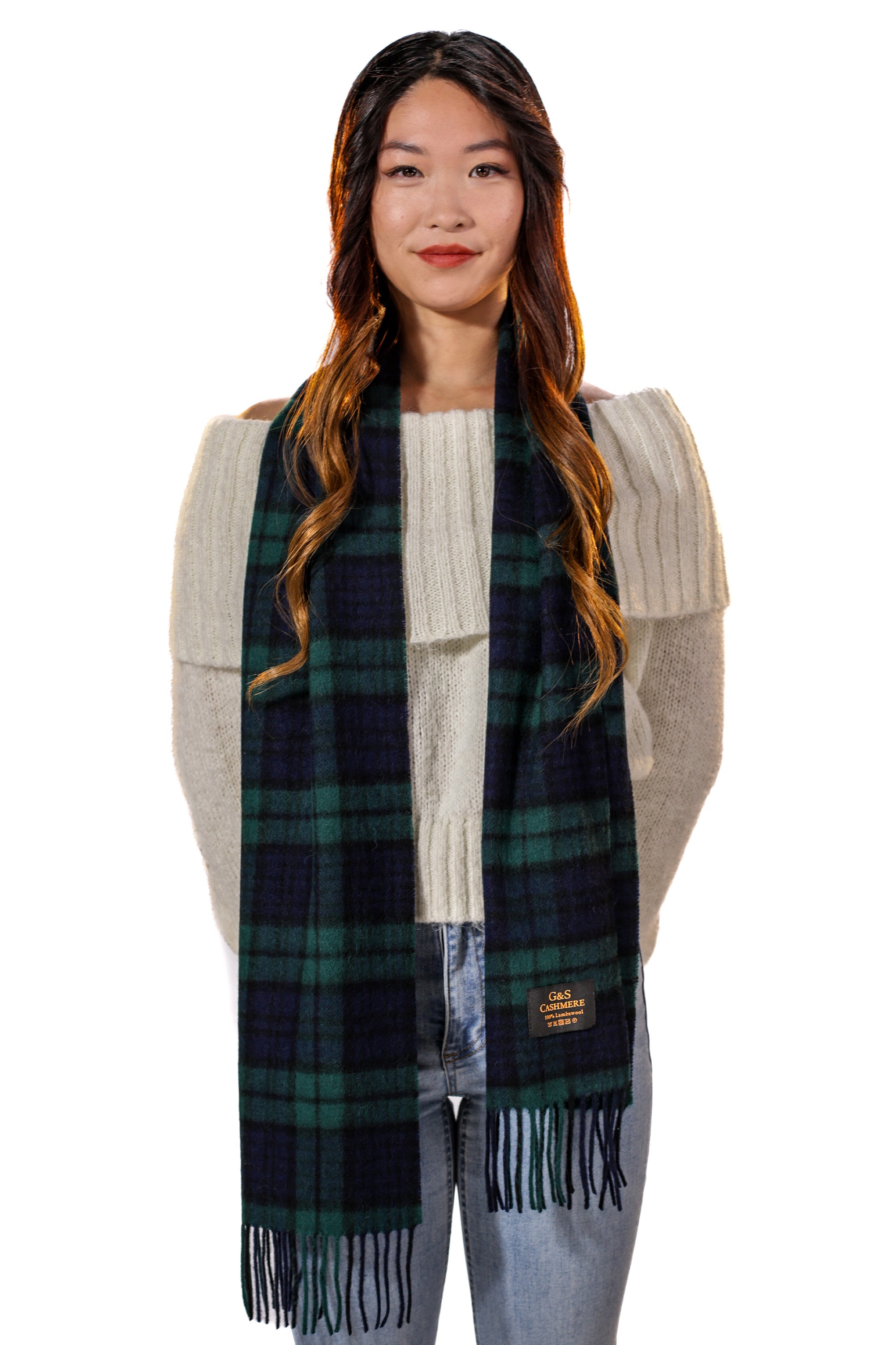 LAMBSWOOL SCARF- Obsidian Night