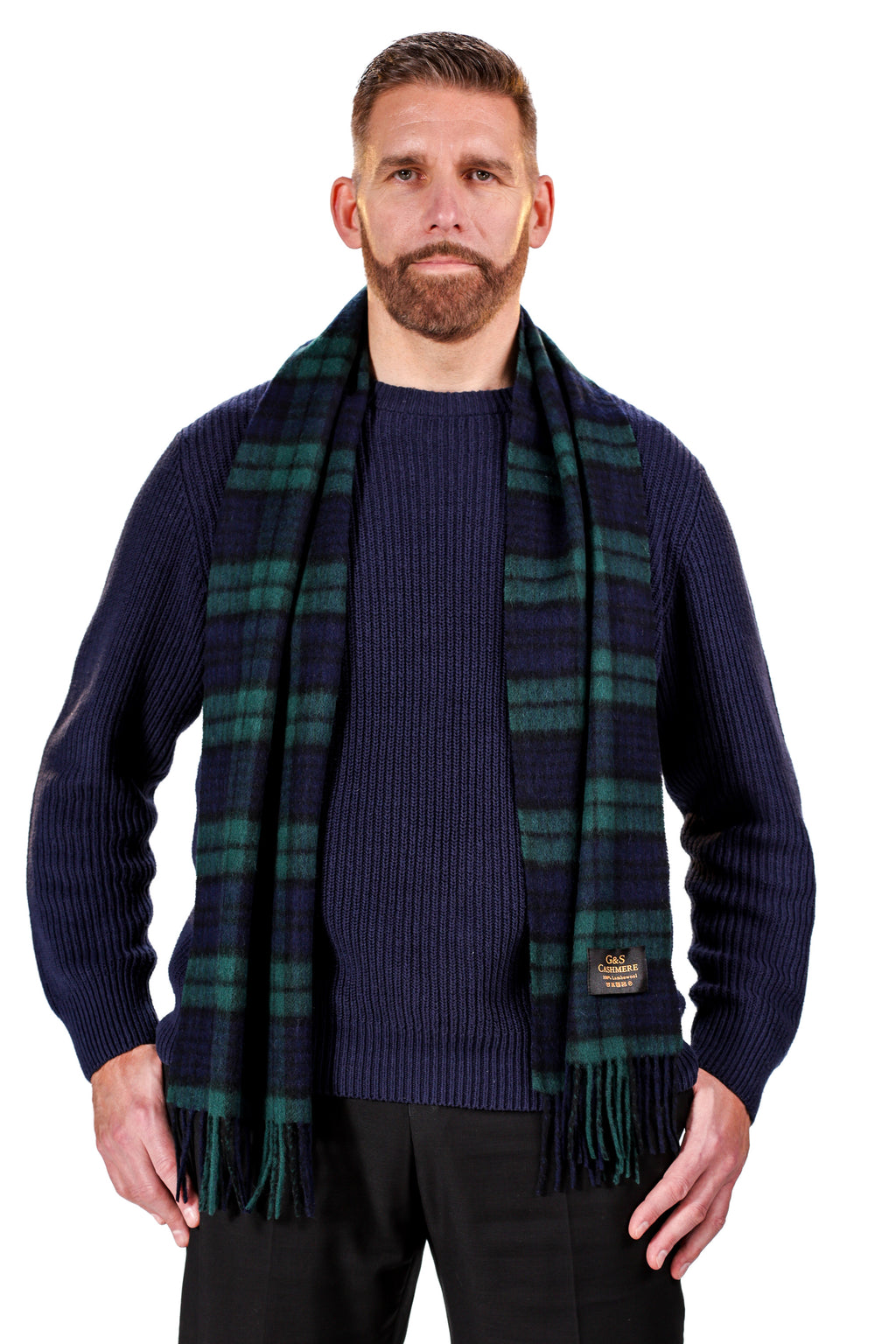 LAMBSWOOL SCARF- Obsidian Night