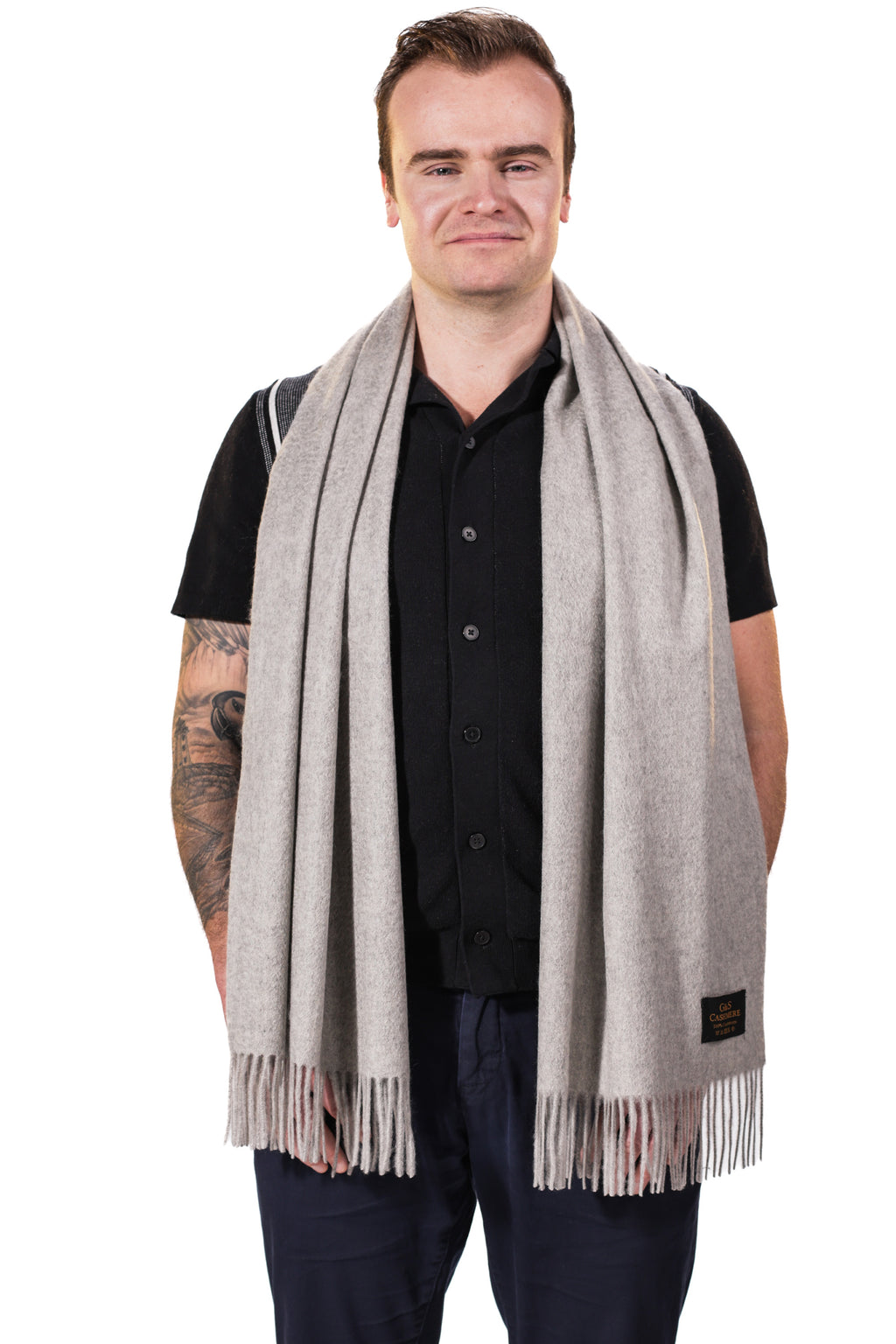 CASHMERE STOLE - Mistfall Drift