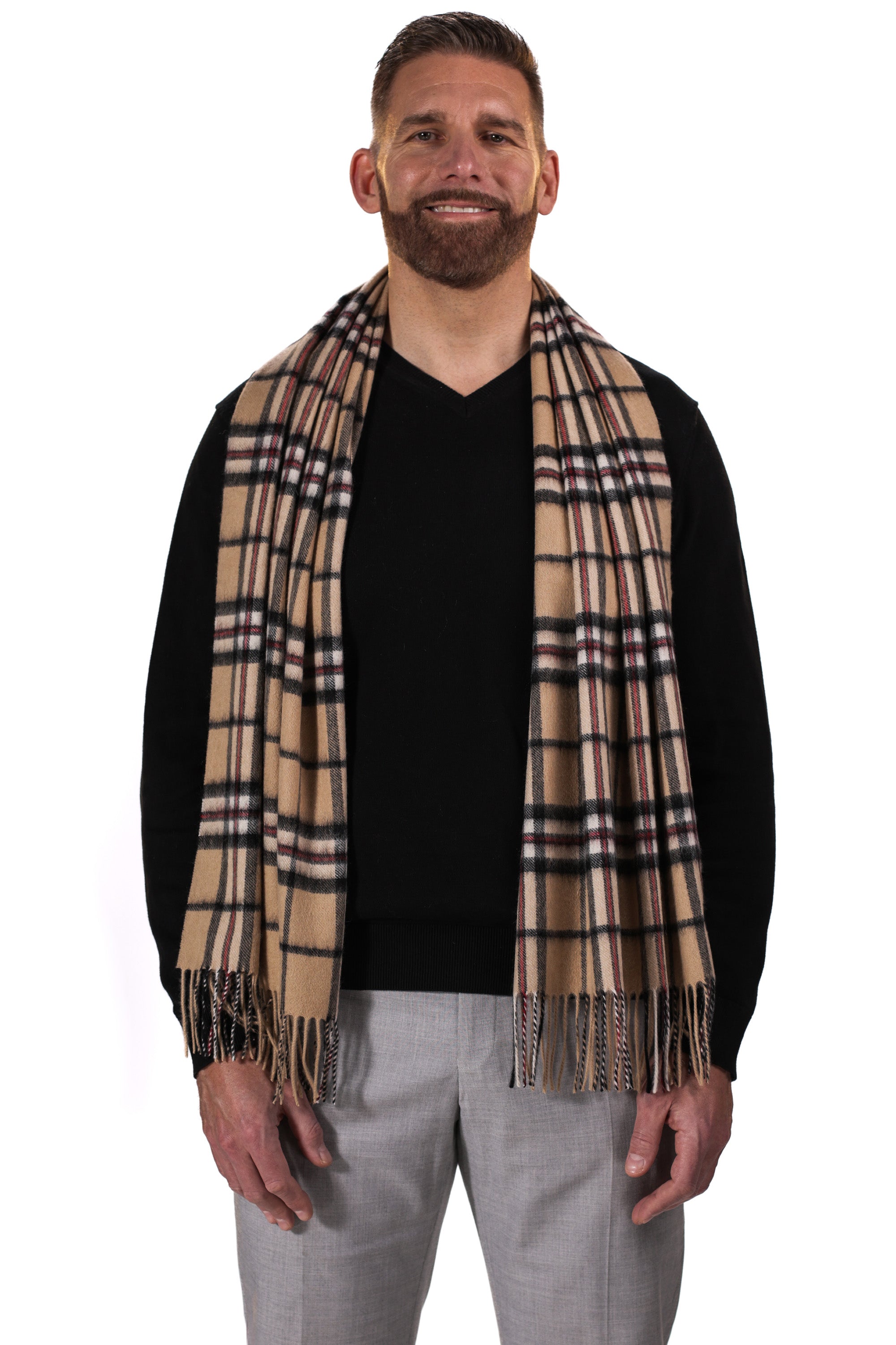 CASHMERE STOLE - Golden Sand