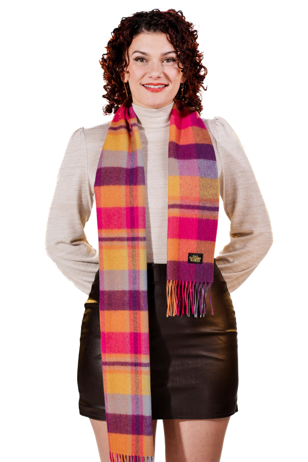 Lamb Wool Scarf Amber Flame