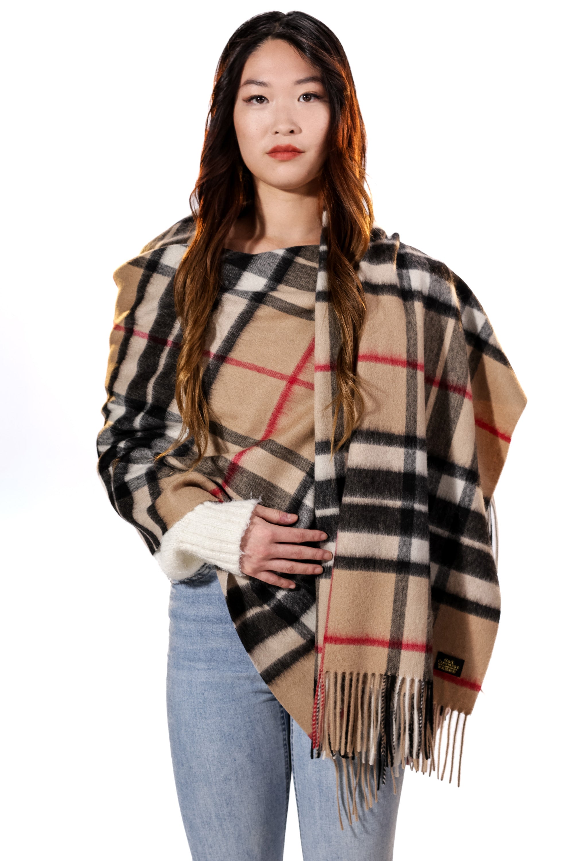 LAMBSWOOL SHAWLS- Golden Sand