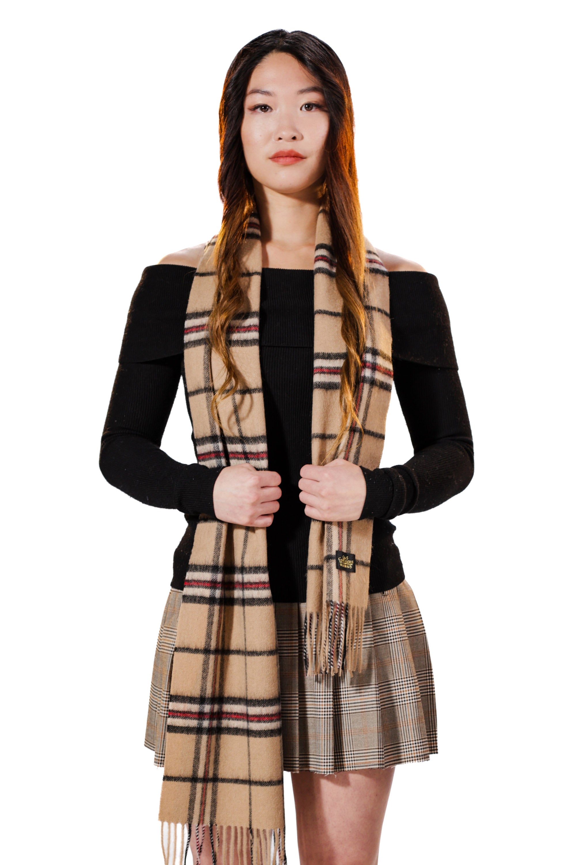 LAMBSWOOL SCARF - Golden Sand – G & S Cashmere