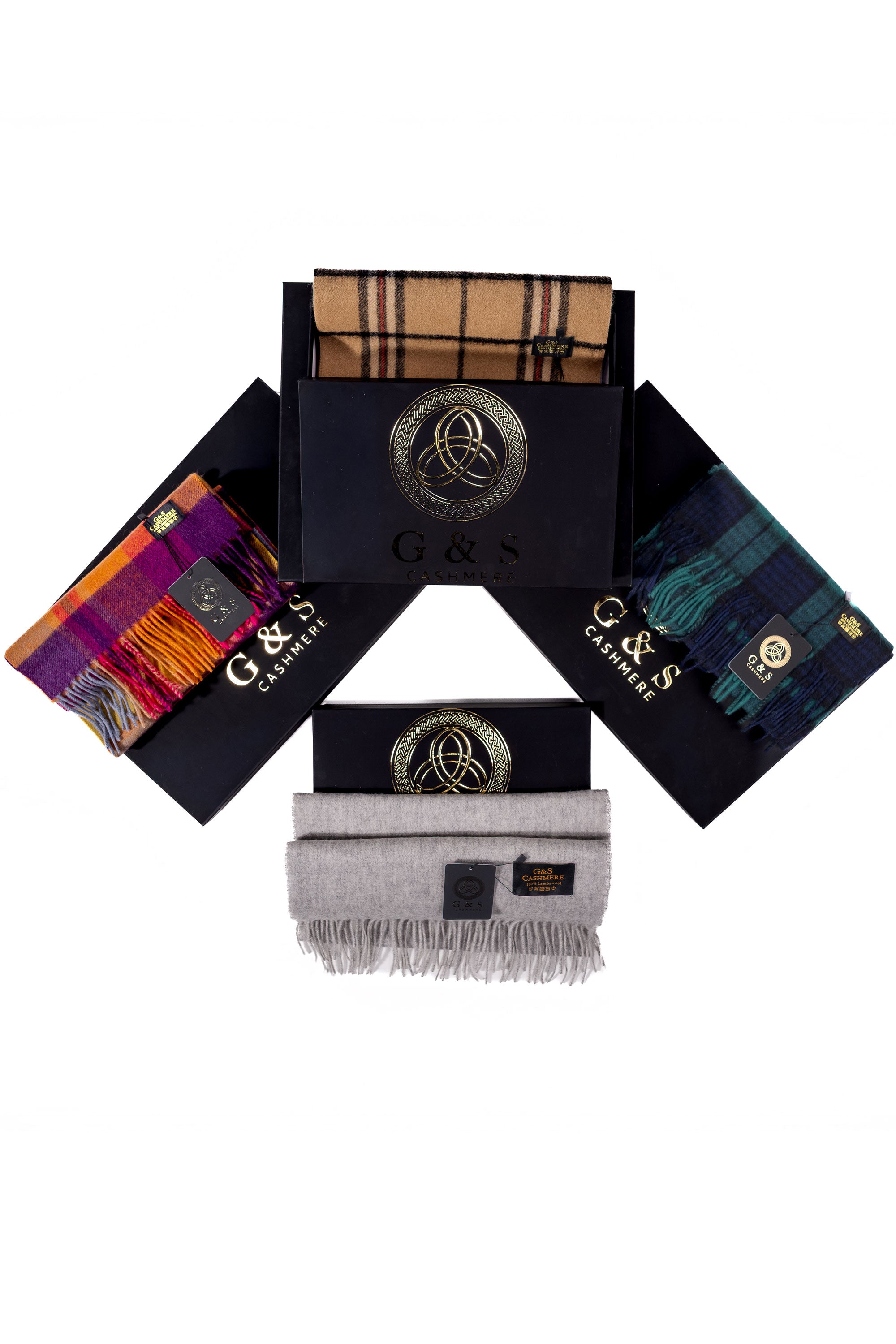 CASHMERE SCARF - Obsidian Night